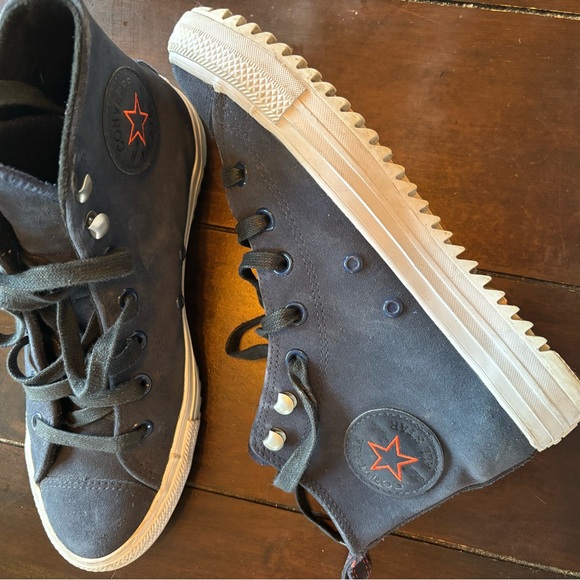 Converse Shoes - Converse winter High-Top Sneakers - Navy Blue